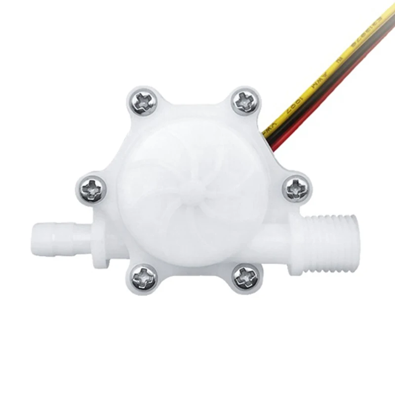 Food Grade POM Flow Sensor 0.15-1.5L/min Hall Effect Water Flow Sensor Flowmeter for Water Dispensers Coffee Machines