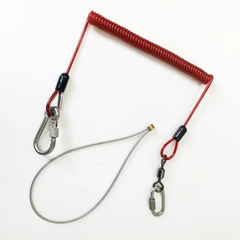 C-PIN Good Price High Quality In Stock Other Fishing Swivel Rope Eye Snap Hook Colorful 3mm Pvc Tool Safety Lanyard