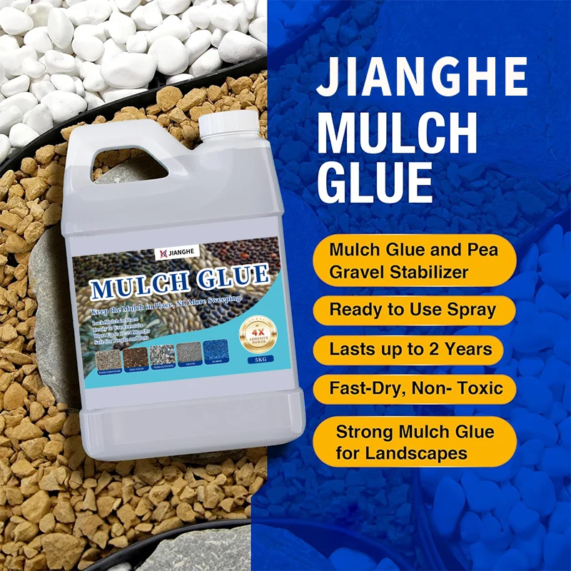 Non-Toxic Safe Fast Drying Super Adhesive Spray Strong Stabilizing Glue Rock Bond Pea Gravel Mulch Glue
