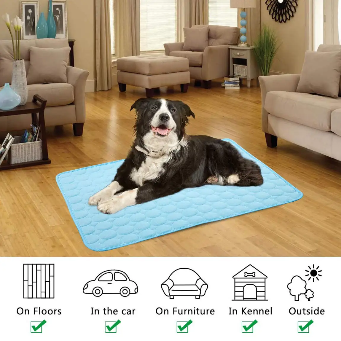 Petdom Waterproof Durable Foldable Easy Clean Pet Pad Machine Washable