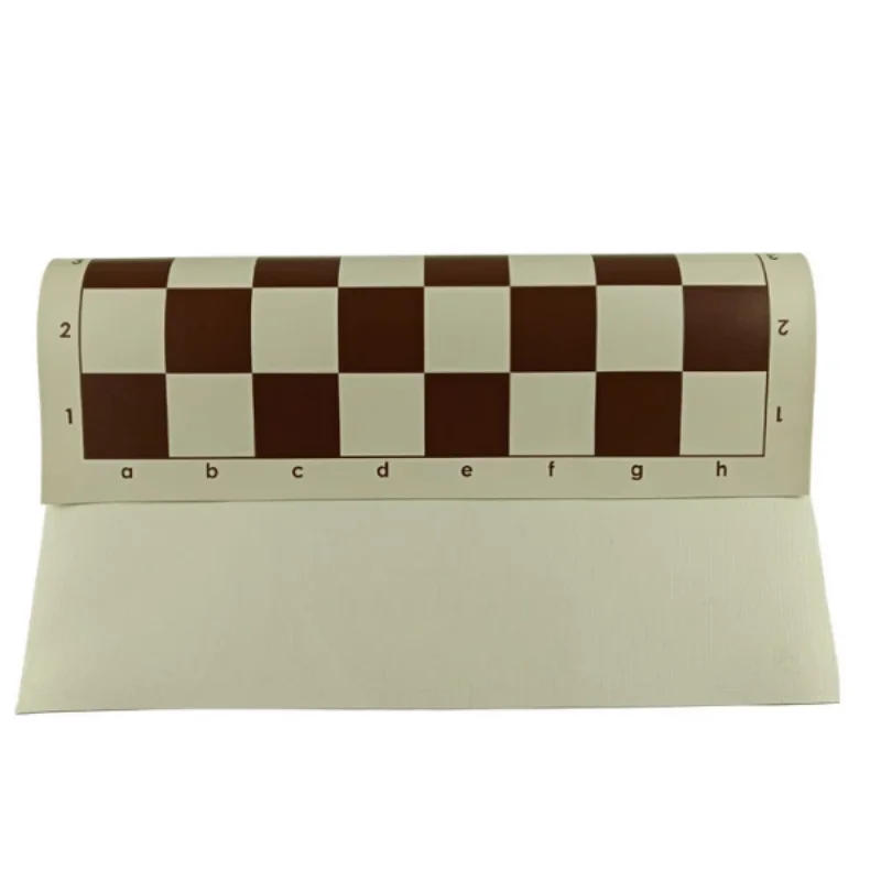 国際標準カスタムチェッカーボード片面PVCレザーソフトゲームチェス盤