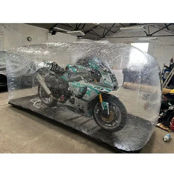 Transparent PVC waterproof Car Bubble inflatable motorcycle bubble cover for sale motorcycle tent covers