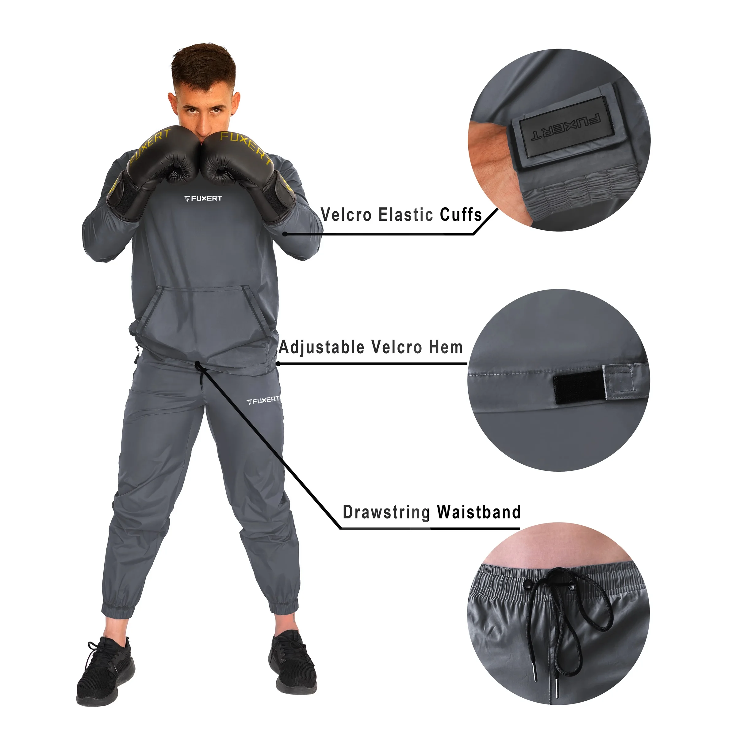 New Arrival Gym Fitness Weight Loss Body Slim Full Front Zip Sauna