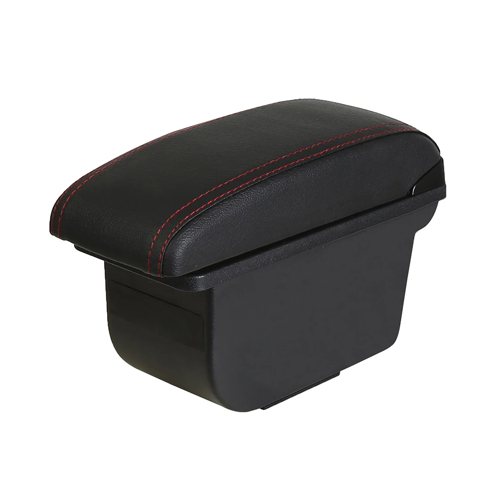 TIYPEOR Split Type Interior Retrofit Parts Storage Car Armrest Accessories Holder Ashtray USB