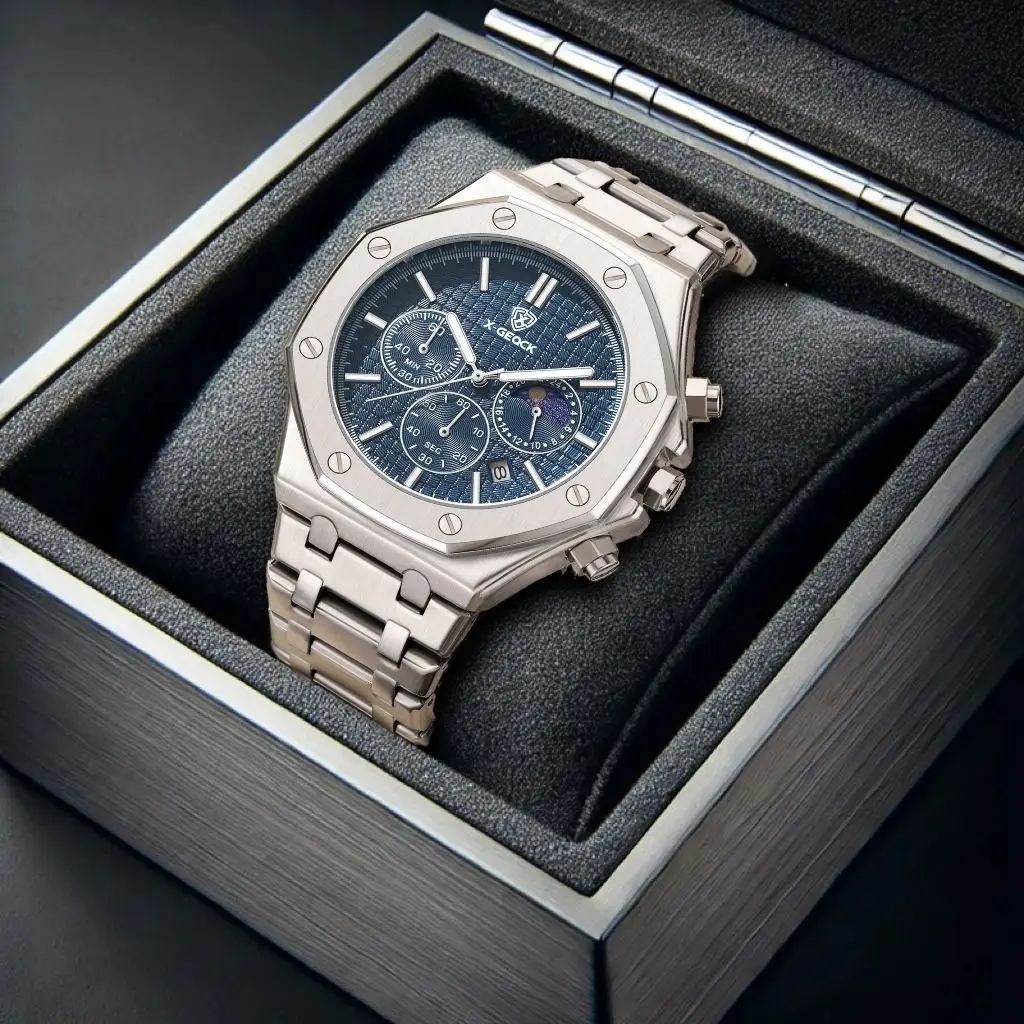 Luxury Moon Phase Mechanical Men's Watch
