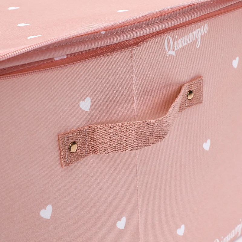 Wholesale Kitchen Storage Basket With Lids And Zip Foldable Storage Box