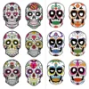 Day of the dead mask style ab-pack of 12-one size