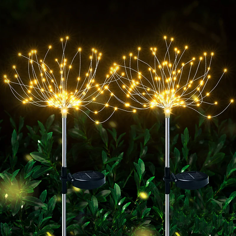 Luce Decorativa A Cascata Con Ramo Per Esterni - Led A Batteria, Impermeabile, Per Giardino E Cortile - 2