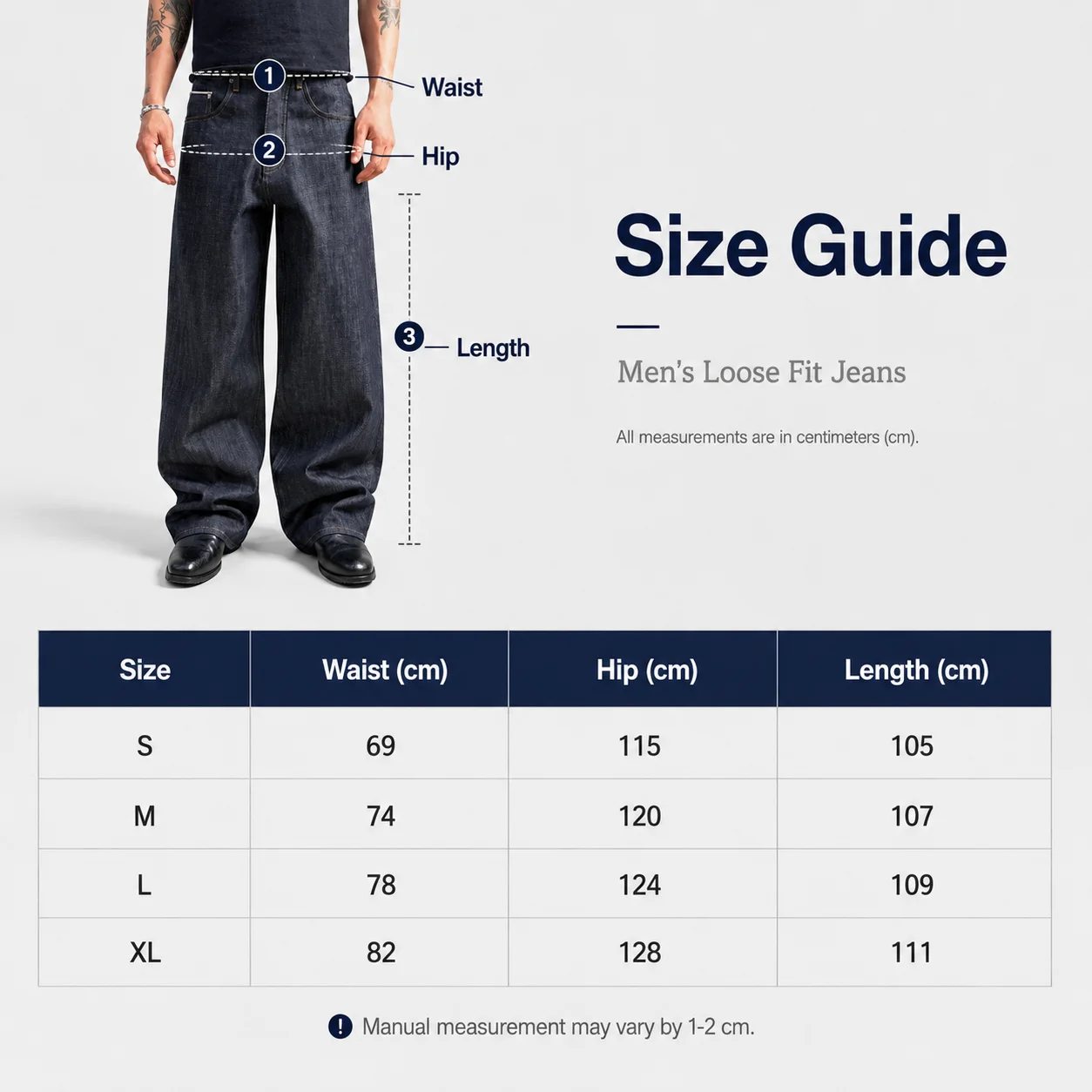 Size measurements