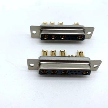 9W4 female solder for cable,POWER D-SUB 9W4 socket,High quality 9W4 connector,High Current D-SUB