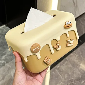 High-End Modern Plastic Design Creative Lift Tissue Box  for Home Living Room Bathroom or Desktop
