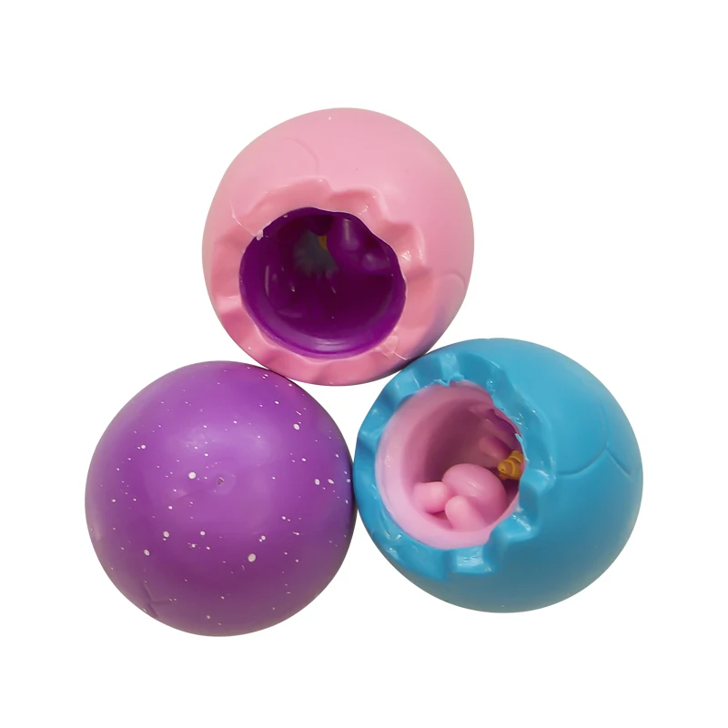 Novedad Funny Anti Stress Relief TPR Huevo Soft Shedad Squeeze juguetes inquietos juguetes malditos