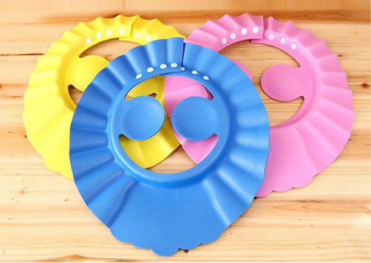 Adjustable Thicken Baby Shower Cap Infant Kids Bath Visor Hat