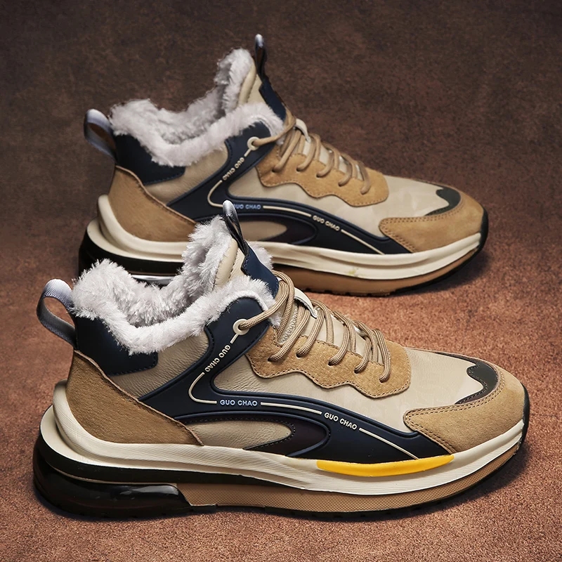 顶级优质高领运动鞋最新男士保暖运动鞋时尚休闲步行鞋 - buy fashion
