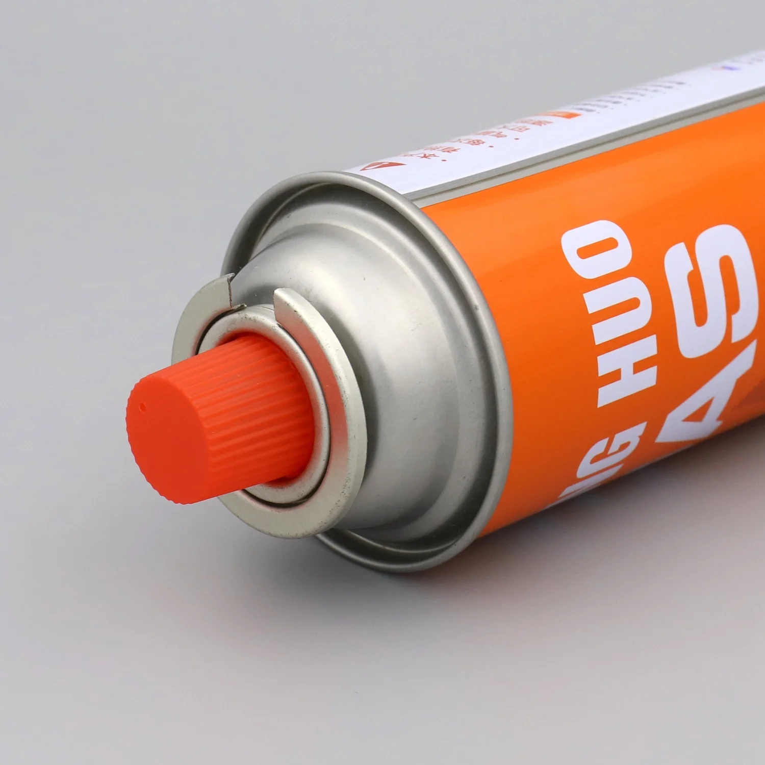 OEM Logo Tinplate Butane Gas Aerosol Spray Can with Valve and Cap
