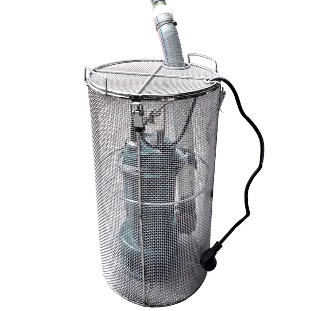 Customizable 304 Stainless Steel Crimped Wire Mesh Pump Guard for Submersible Sewage Pumps Fish and Water Filtration Covers