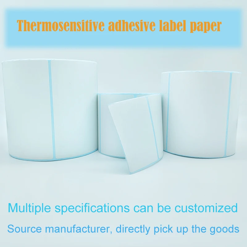 Custom Colour Factory Wholesale 4" X 6" Self Adhesive Printer Direct Thermal Shipping Sticker for USPS FBA UPS Ebay 4x6 details
