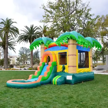 2024 Custom-Size Indoor Inflatable Bouncy Castle with Slide Interactive Fun for All Ages