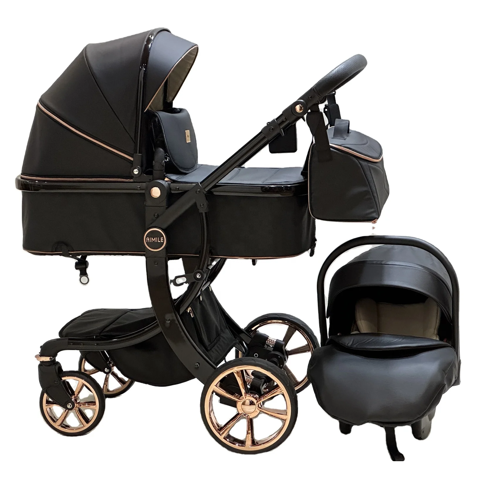 Factory Direct Fashion Comfortable 3 in 1 Baby Stroller Baby Carriage with Wholesale Price