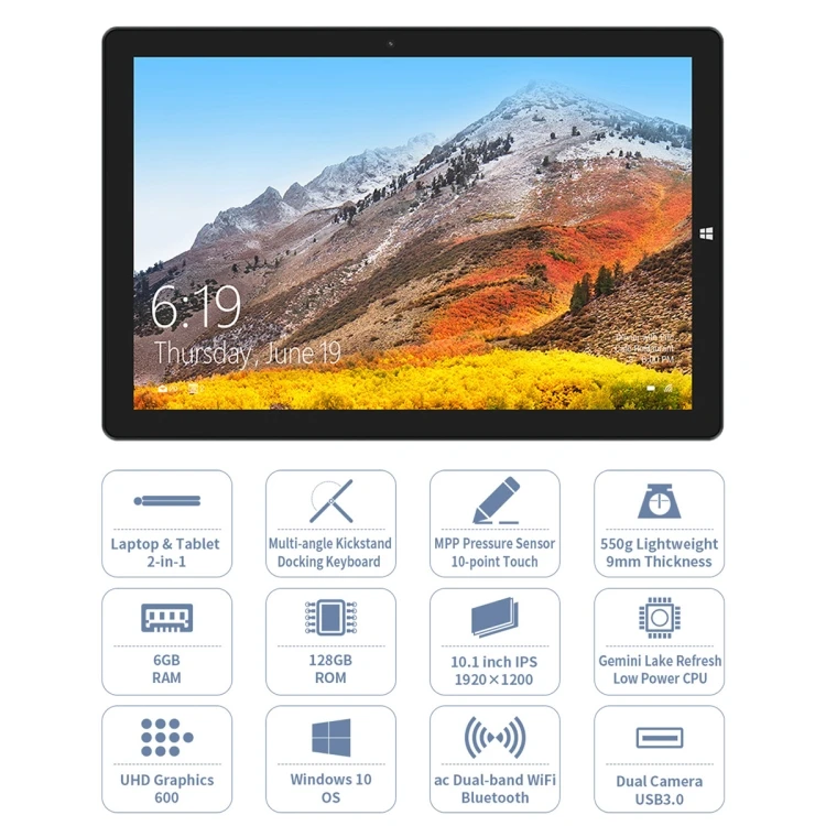 Hot selling Teclast X11 2 in 1 Tablet PC, 10.1 inch, 6GB+128GB tablet pc|  Alibaba.com