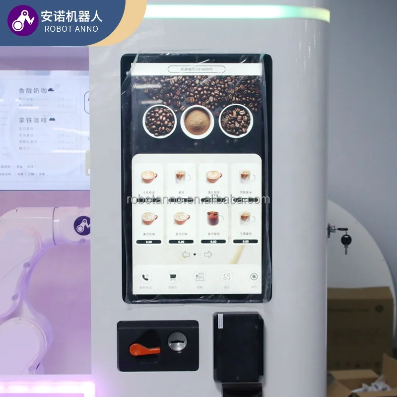 Hot Sale  Automatic Coffee Robot Kiosk Vending Machine Coffee Shop Machine