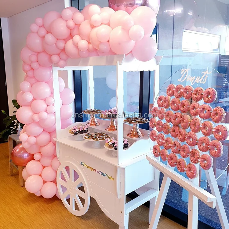Volumoon Présentoir à Donuts En Bois 9 Trous - Support Réutilisable Pour Fêtes Anniversaire Et Mariage