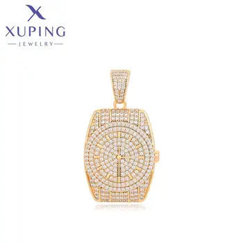 X000716986 XUPING Jewelry Watch-Shape 18K Fashion Pendant Gold Plated Copper Jewelry Unisex Custom Creativity Pendants Charms