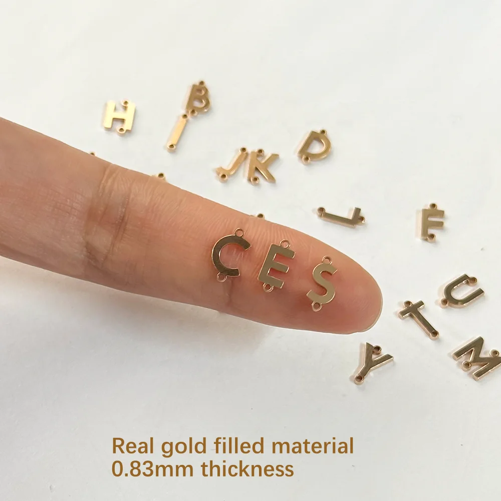 14K Gold Filled Vintage Initial Connectors