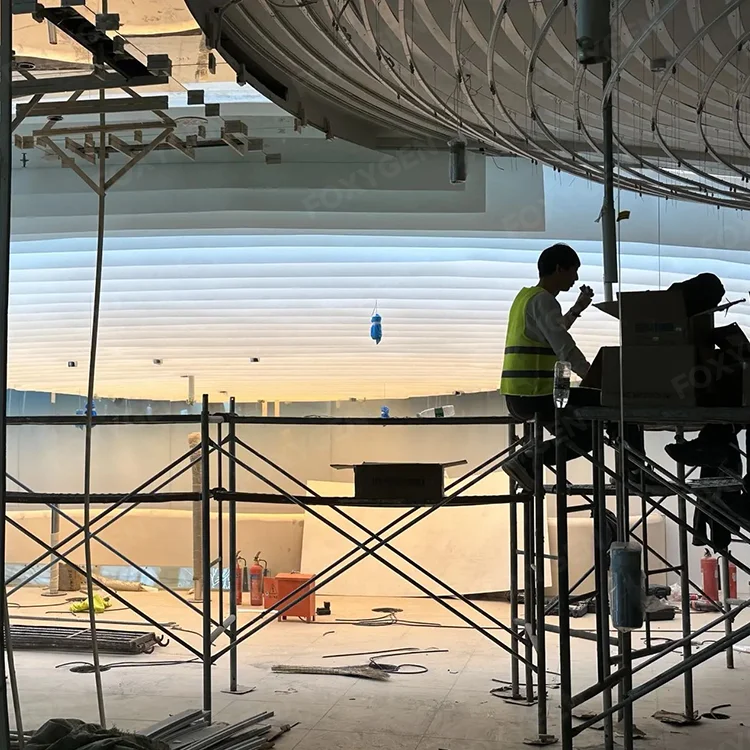 foxygen wedding wavy type cloud design wind driven decoration french textured dupond paper ceiling-2