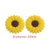 Flowers Focal bead Yellow SA139