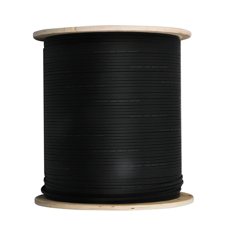 FTTH INDOOR 1CORE 1F G652D G657A1 FTTH FIBER OPTIC FLAT DROP CABLE 1KM