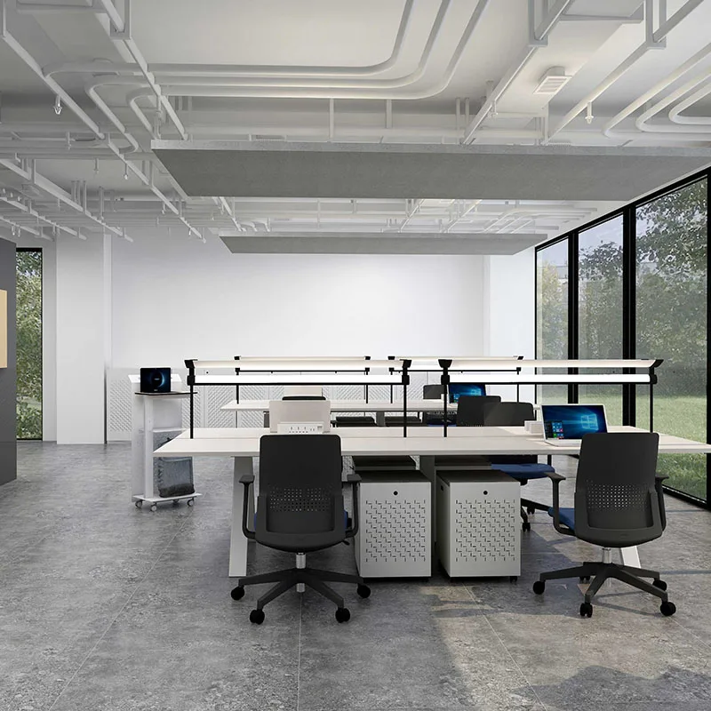 Modern Table Wooden Work Station Design Office Desk Table Modular Office Workstations With Partition