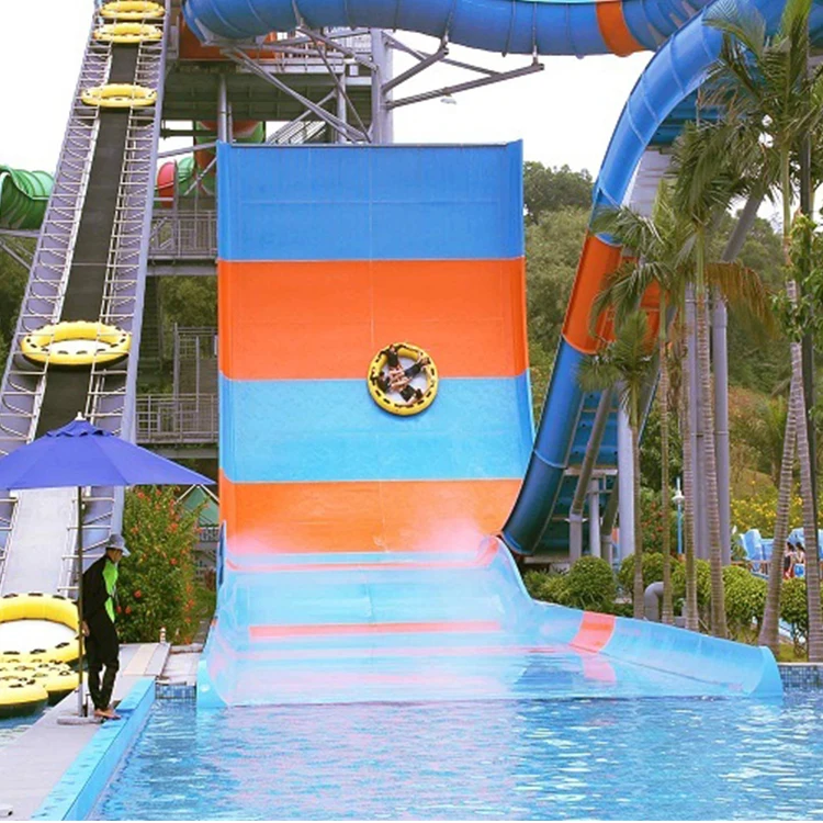 Best Large Structure Fiberglass Boomerang Slide Commercial Water Slide for Pool
