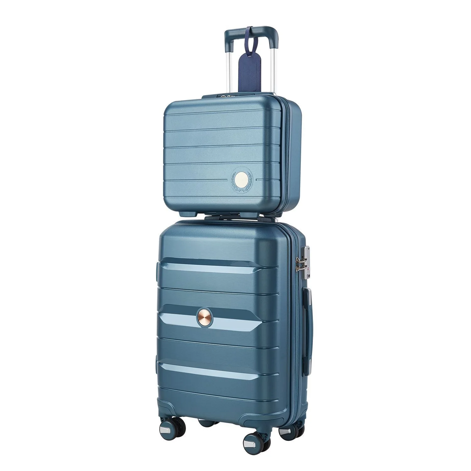 14+20inch PP Carry on Set Airplane Approved Newest Design Fashionable PP Manufacturer Wholesale Price High Capacity Durable