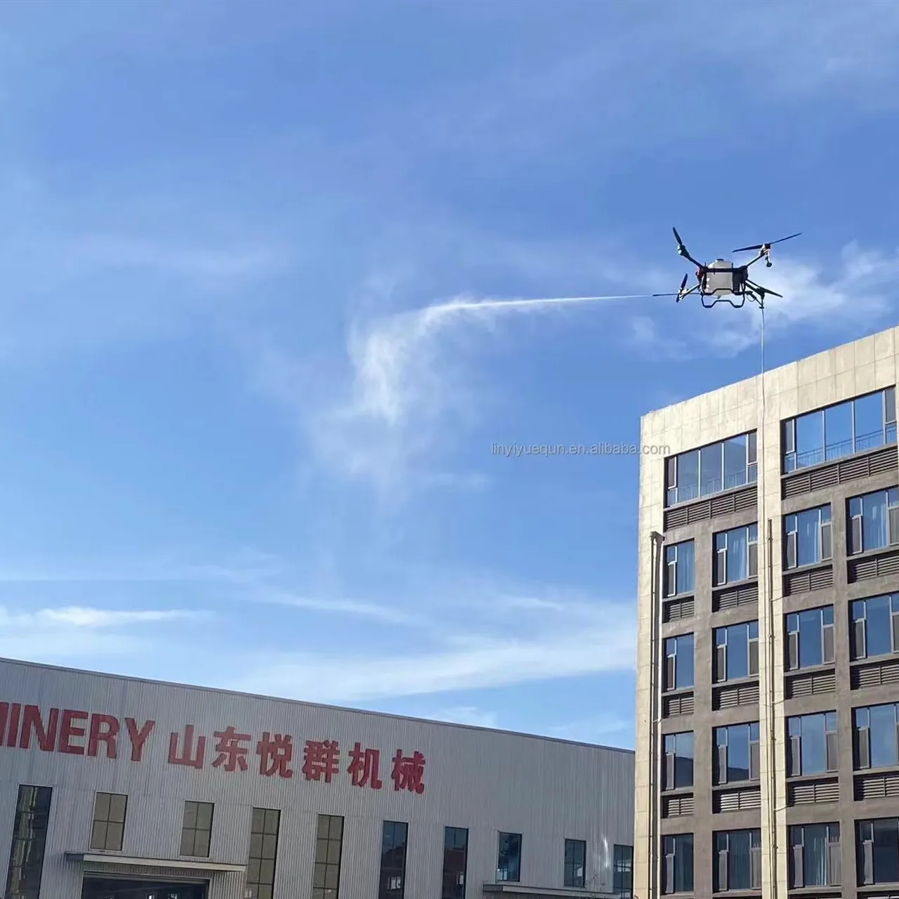 Long Working Tethered Drones Window High Pressure Washing Cleaning Drone