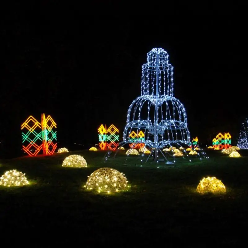 CE ROHS Certificated Custom Big Large Project New Year Decoration Street Pole Commercial 3d LED Fountain Light