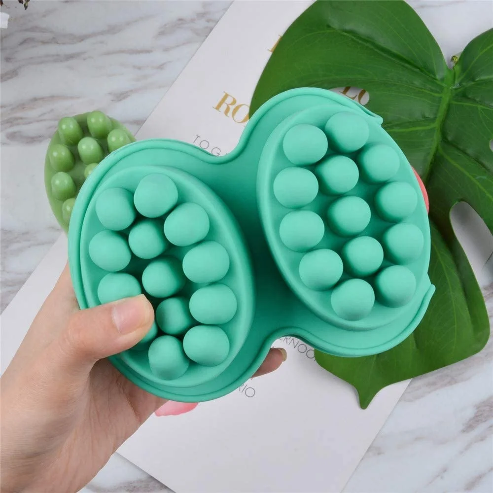 Silicone Molds for Soaps Making Handmade Soap Molds 200G Unique Hotel Bathroom Oval Soap Mold Massage