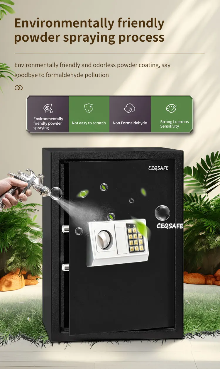 CEQSAFE High Quality Metal Door Lock Small Safe Home Electronic Safe Box details