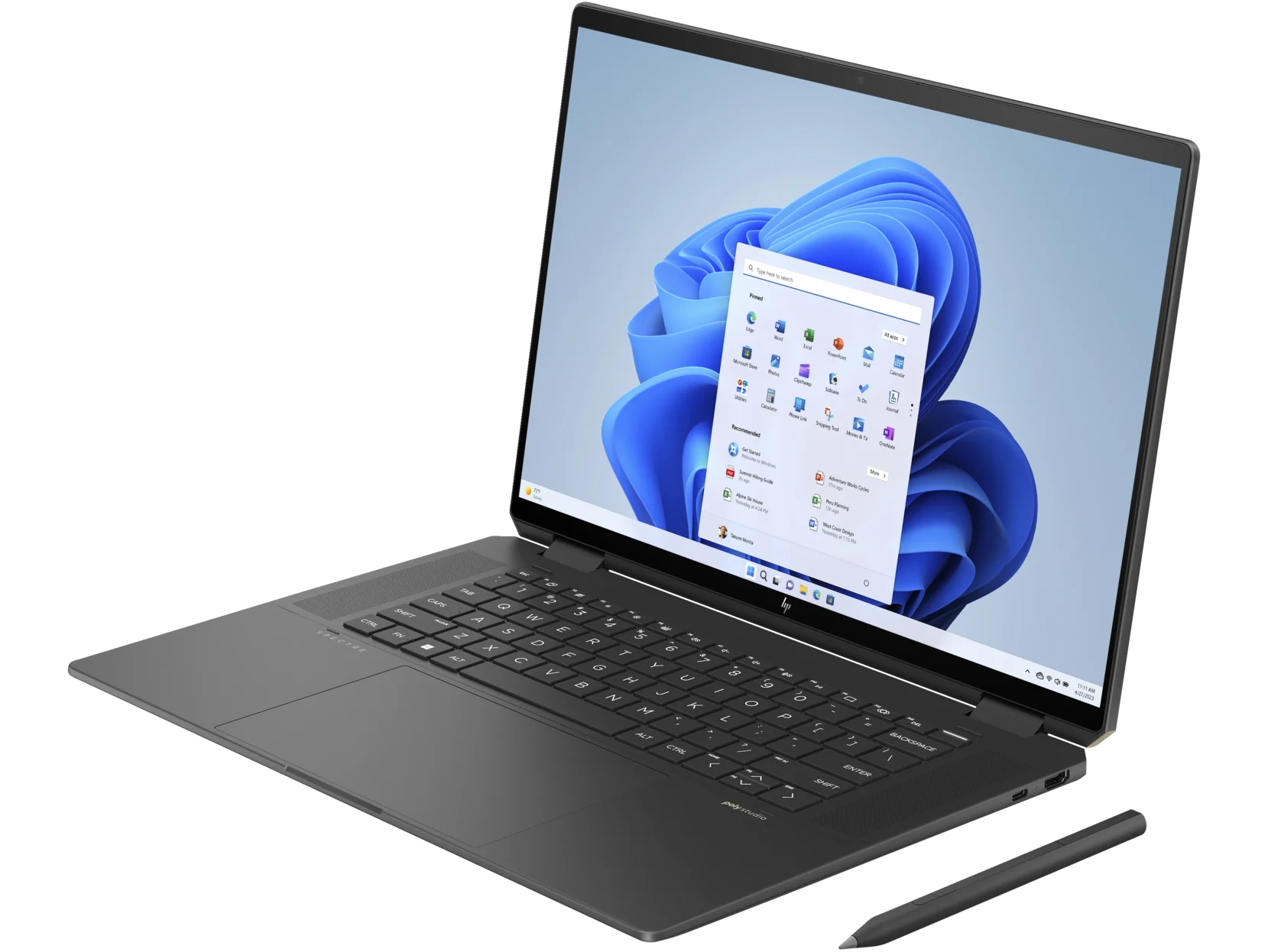 Laptop komputer layar sentuh Ips Hp Spectre X360 16 