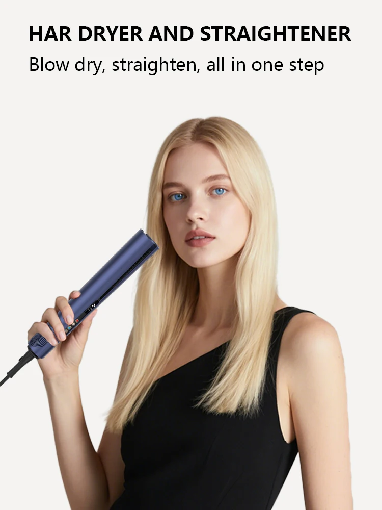 MESKY  Hair Dryer Straightener Wet to Dry Styler with LED Display Electric Hair Straightener Brush manufacture