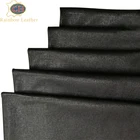Black grid pattern sheep leather for making shoes and bags smooth texture sheep skin grain sheep