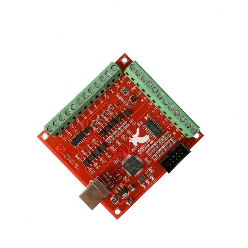 TEBAK Breakout Board CNC USB MACH3 100Khz 4 Axis Interface Driver Motion Controller Driver Board with USB Cable