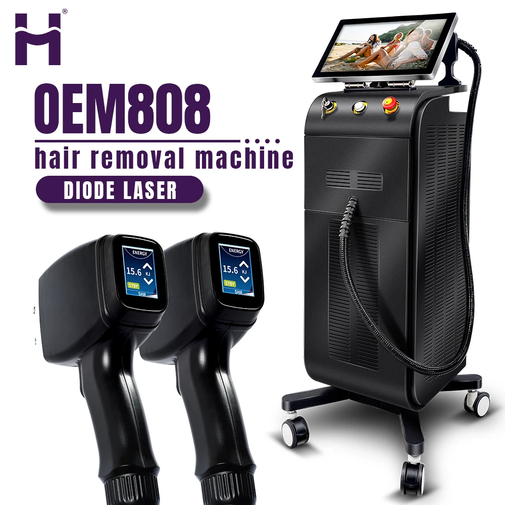 Professional Titanium Diode Laser 808nm Switchable Spot Ice Titanium Diode Laser 4 Wavelength Hair Removal Laser