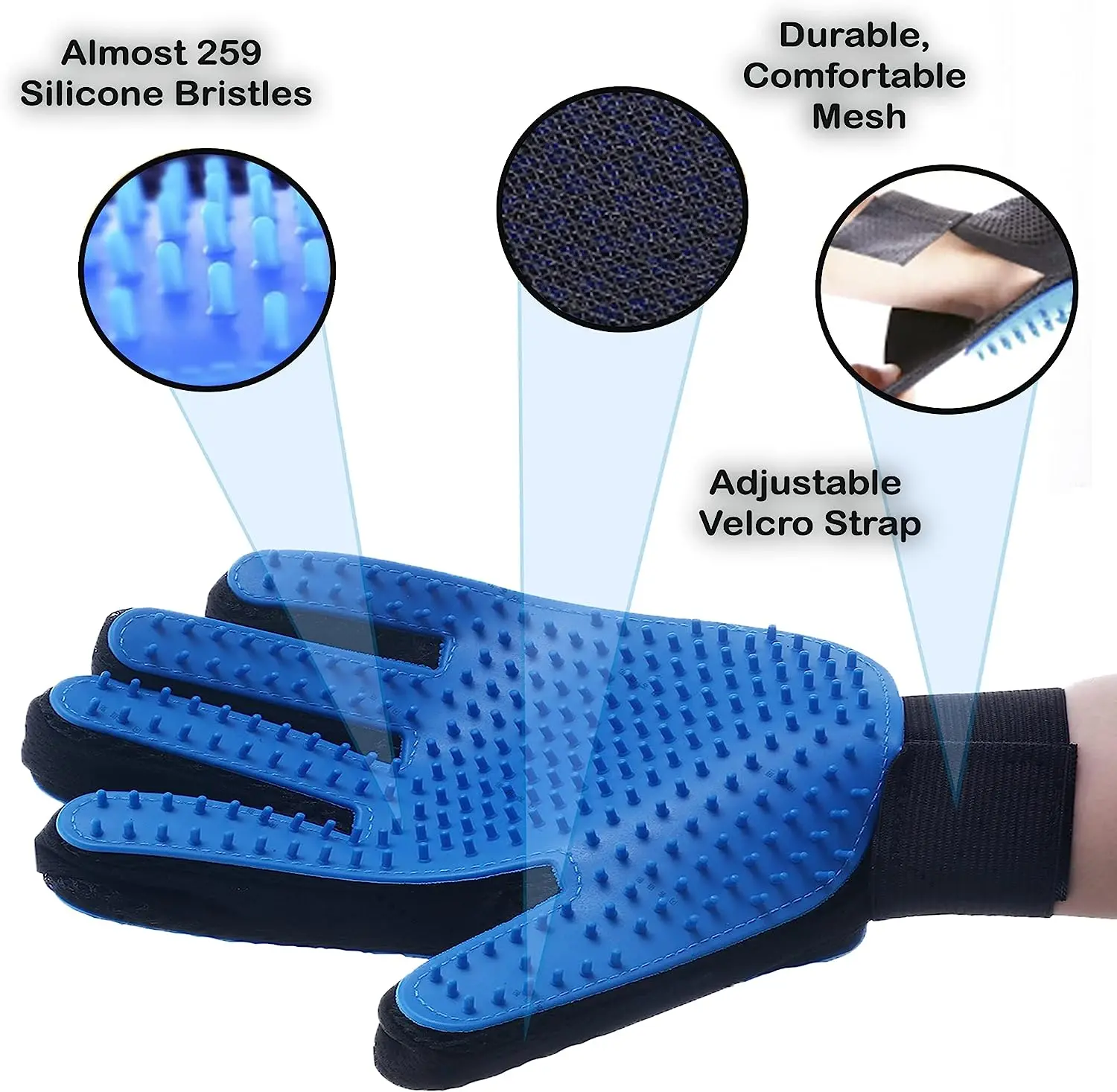 Wholesale Eco Friendly Waterproof Pet Grooming Mitten Gentle Deshedding
