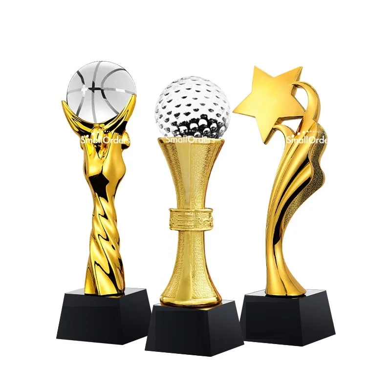 Custom crystal ball resin trophy award