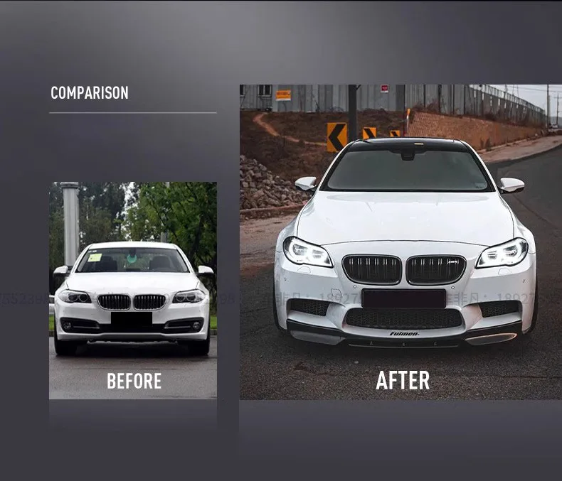 F10 M Tech MT Style Body Kit for BMW 5 Series 520i 525i 530i 535i F10 F18 Front Rear Car Bumpers Side Skirts M Sports Bodykit