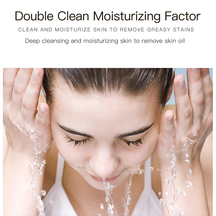 Private Label Images Deep Clean Remove Skin Oil Natural Hydration Blood Orange Vitamin C Whitening Foam Facial Cleanser