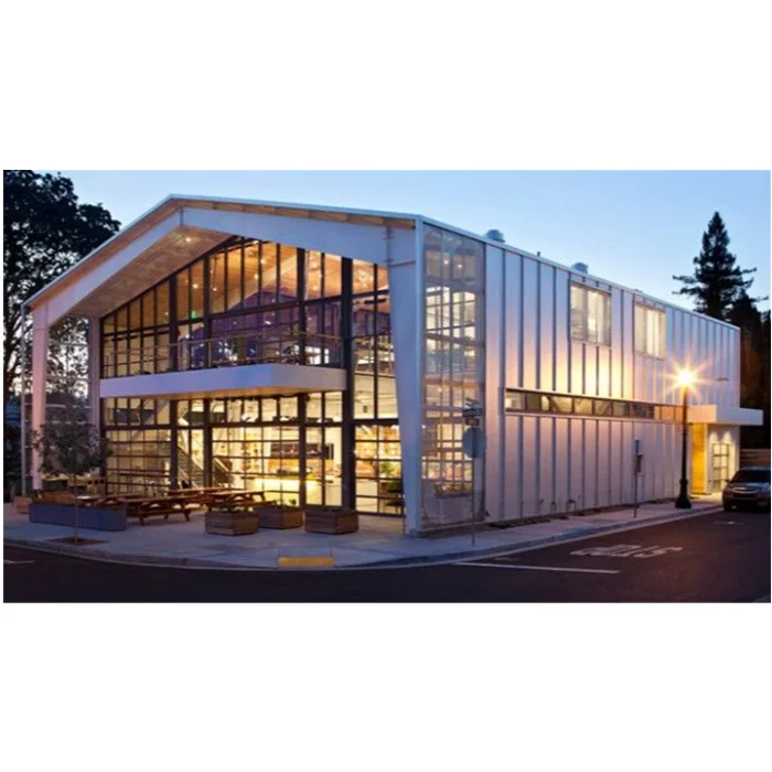 Construction Two Story Steel Structure Warehouse Building Plans Prefabricated Steel Structure Frame Building Warehouse