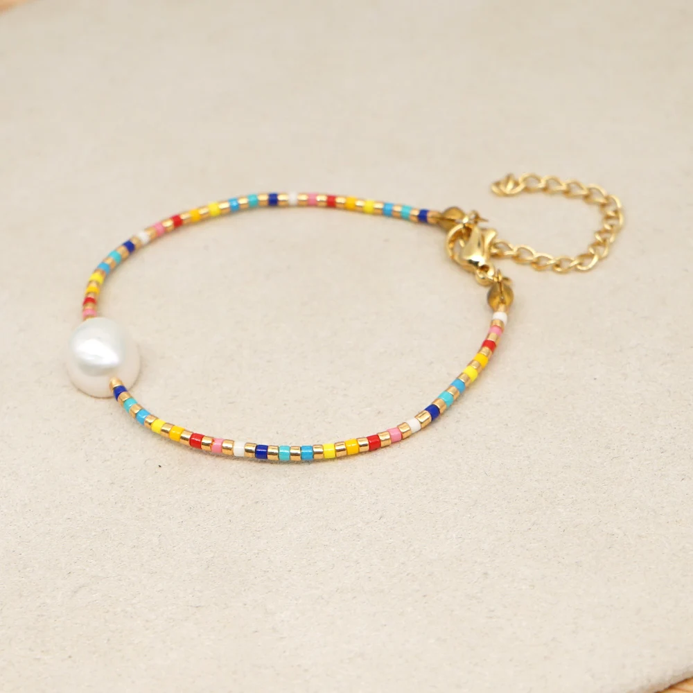 Go2boho Tiny Bracelets Miyuki Colorful Beads Simple String Beaded ...