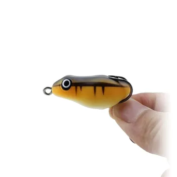 Hot Sale Cheery Mini Snake Fish Bait 20 Colors with Strong Black Hook PVC Frog Lure 8.5G 4.5cm – Hooks – view 5